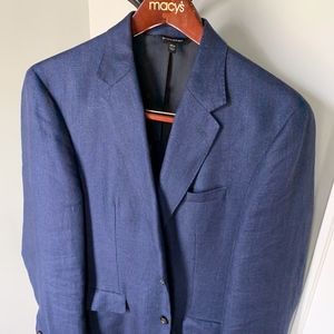Banana Republic Sports Coat Blue Linen 40R